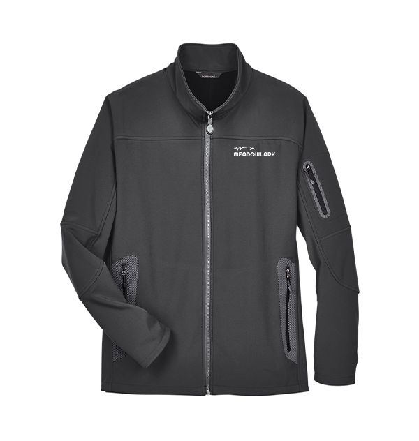 North End Men's Three-Layer Fleece Bonded Soft Shell Technical Jacket