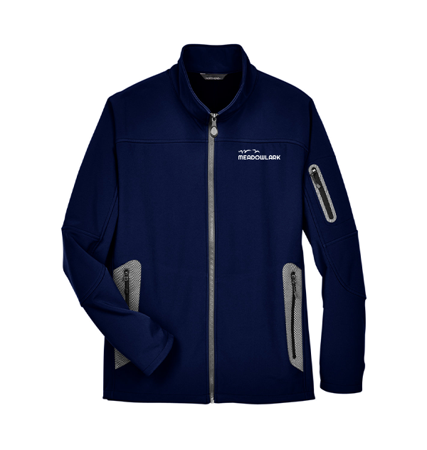 North End Men's Three-Layer Fleece Bonded Soft Shell Technical Jacket