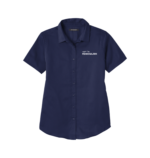 Port Authority® Ladies Short Sleeve SuperPro ™ React ™ Twill Shirt