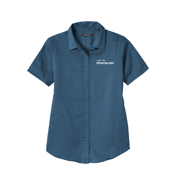Port Authority® Ladies Short Sleeve SuperPro ™ React ™ Twill Shirt